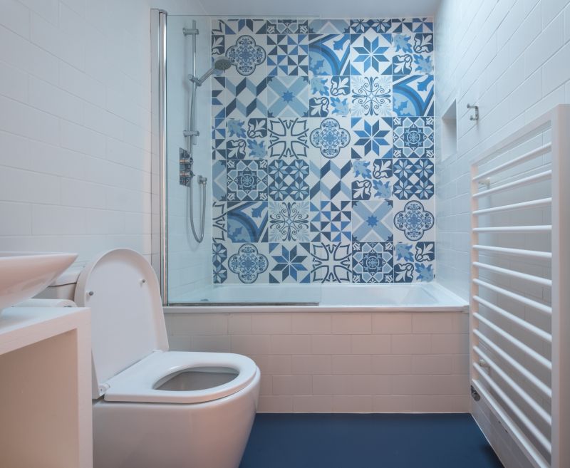 Patterned Tile Wall